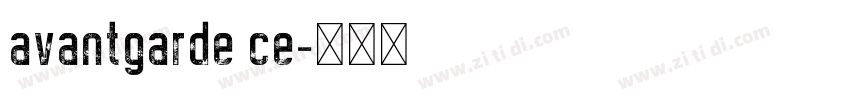 avantgarde ce字体转换